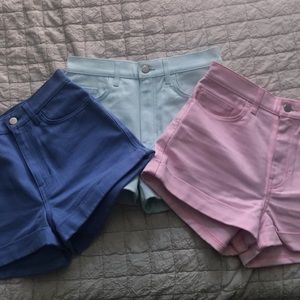 High waisted shorts from American apparel